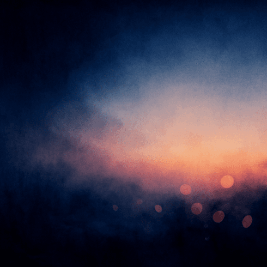 旅立ちの心象風景 — 夜明け前の深い藍と遠い光